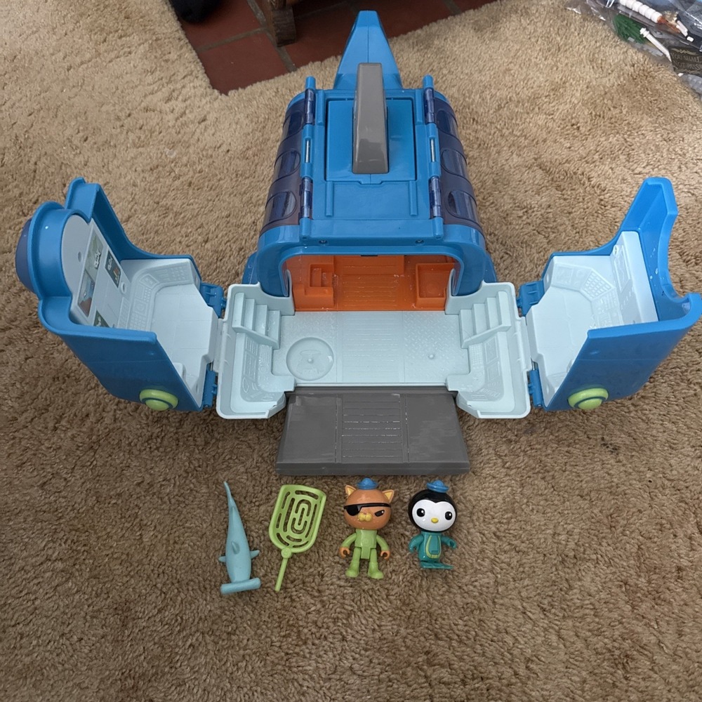 Octonauts GUP-W Rescue Reef Playset Figures Accessories Lights Work (Video)